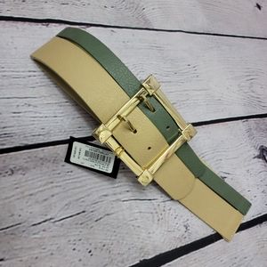 BEBE DOUBLE STRAP BUCKLE BELT